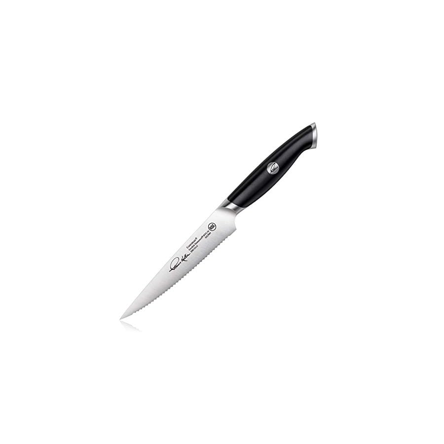 Cangshan-Thomas-Keller-Signature-Collection-Swedish-Powder-Steel-Forged-5-Inch-Serrated-Utility-Knife-Black Cangshan Thomas Keller Signature Collection Swedish Powder Steel Forged, 5-Inch Serrated Utility Knife, Black