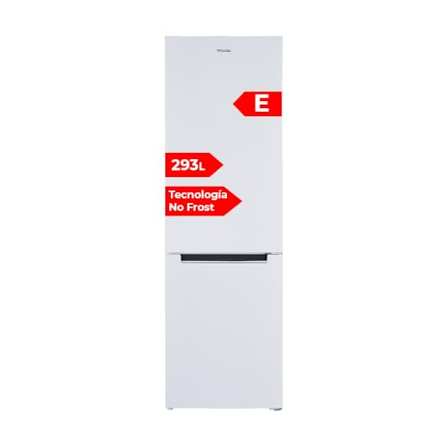 Wonder Frigorífico Combi Blanco, 2 Puertas WC185603ENF, Capacidad 293 Litros, No Frost, Multi Air Flow, Bajo Nivel Sonoro, Puerta Reversible, Clasificación Energética E