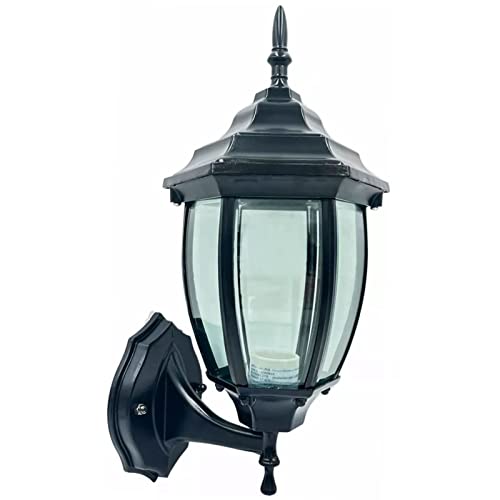 Lámpara de pared hexagonal E27 duradera e impermeable para iluminación exterior 3