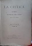 Photo Gallery la critica. rivista di letteratura,storia e filos