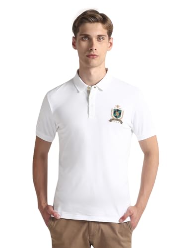 Image of Ribbed Collar Solid Polo Shirt