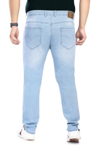 Image of Pluss Tribe - Plus Size Jeans for Men - Denim Jeans - Ideal for Casual, Office Available Sizes : 40 to 52