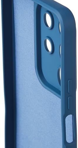 Image of Kapa Matte Protective Lens Flexible Back Cover for Iqoo Z10x 5G / Vivo T4x 5G | Slim Silicone with Soft Lining Shockproof Full Body Bumper Case (Blue)