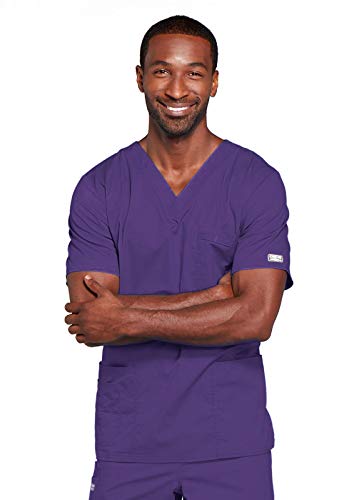 Image of Cherokee WW Core Stretch Scrubs for Women and Men V-Neck Scrub Top | 4 Pockets, Cotton Blend Fabric, Soft Feel, Stretch Comfort, Traditional Fit, Tuck-In Style, Easy Care, Healthcare Wear
