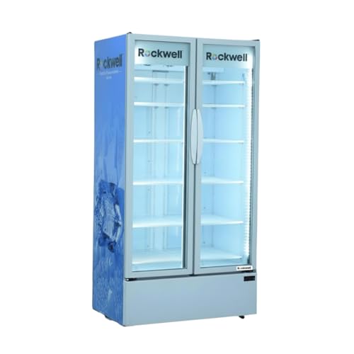 Image of ROCKWELL RVC1100 Visi Cooler, Large Capacity, Bright LED Interior, Fast Even Cooling, Power-Saving System for Heavy-Use Stores, 4-Year Warranty