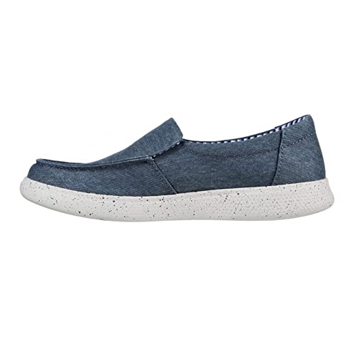 Skechers Skechers Women's Bobs Skipr Casual Moc Navy Washed Canvas 6 M