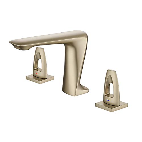 Robinet de lavabo de salle de bain pour une ambiance spa et lavabo 3 trous élégant