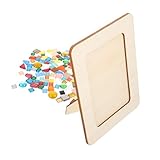 MAGICLULU DIY Bilderrahmen aus Robustem Holz Teilig Unvollendete Malrahmen für Kreative Jugendprojekte Vielseitig Bemalbar mit Wasser Öl und Stickerfarben für Bastelbilder und Collagen