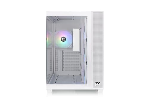 Image of Thermaltake View 380 TG ARGB Mid Tower Chassis Snow