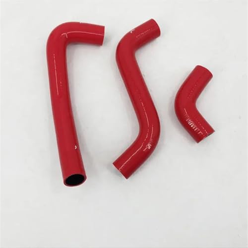 Tubo refrigerante per radiatore Scion per XB per XA per BB 2004 2005 2006 2007 Kit tubo flessibile in silicone per radiatore auto tubo dell'acqua del liquido di raffreddamento (rosso)