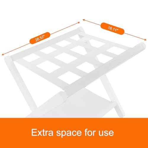Heybly 888HLR010W1 Luggage Rack, Folding Suitcase Stand thumb #2