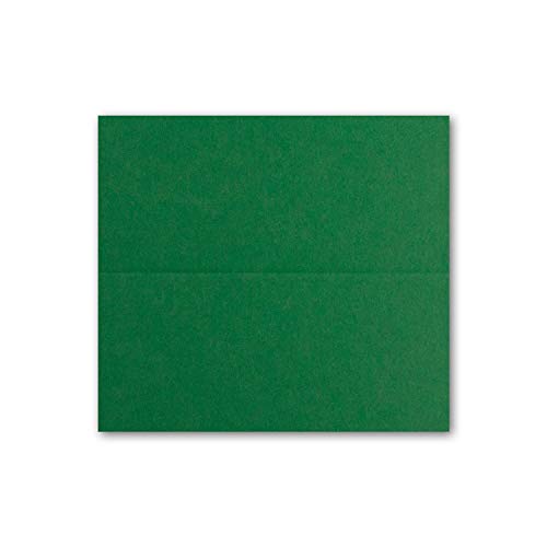 FarbenFroh by GUSTAV NEUSER 25x place cards in dark green (green) 4.5 x 10 cm blank double cards as place cards and name cards for weddings and parties - Image 3