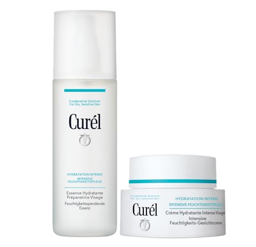 Crème Visage et Essence Curél aux Céramides pour Réparer la Peau Sensible