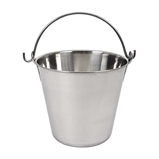 Lindy's stainless steel pail, 4 quarts, Silver