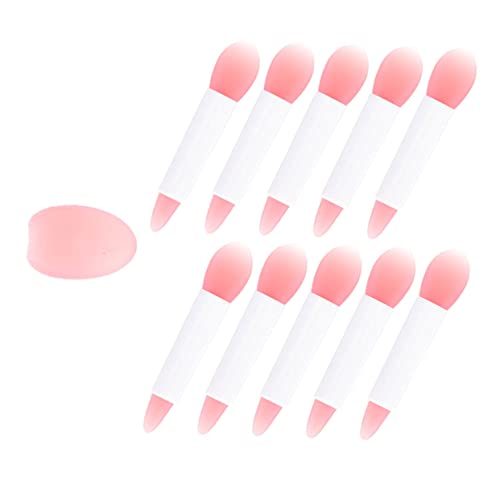Beatifufu 1Set Silicone Lip Mask Applicator Tools Makeup Brush for Lipstick Compact Portable Lip Makeup Brushes for Professional Travel Use