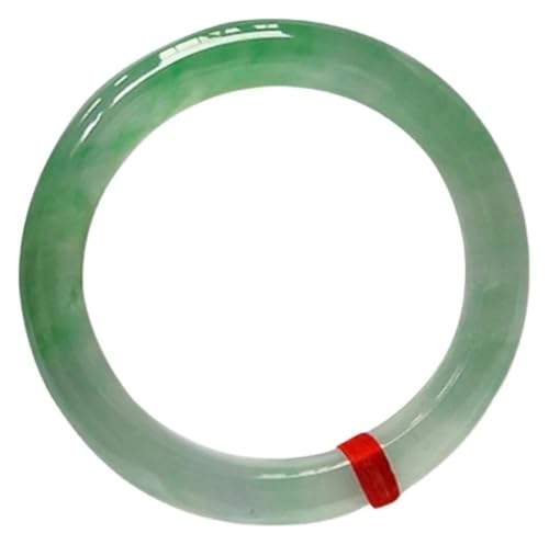 Bijoux en jade vert véritable - Jonc de jadéite authentique poli de 62 mm
