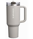 STANLEY Quencher ProTour Flip Straw Tumbler with Leakproof Lid 40 oz | Built-In Straw & Handle | Cupholder Compatible for Travel | Insulated Stainless Steel Cup | BPA-Free | Ash