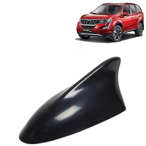 KINGSWAY Accessories Shark Fin Car Antenna Universal Size and Compatible with Mahindra XUV 500 Year 2018 to 2021, Car Radio FM AM, DIY Easy Replacement Original Car Antenna, 1 Piece, Black Color