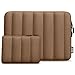 TECOOL Puffy 15.6 inch Laptop Case Sleeve For 15 15.6” Lenovo Thinkpad ideapad HP Pavilion Acer Dell Asus Vivobook Chromebook Notebook,MacBook Pro 16 Inch M4 M3 Waterproof Protective Case,Brown