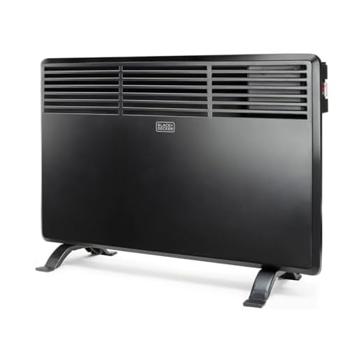 Black+Decker –Convector BXCSH1200E de 1200W apto para baño con programador diario y semanal, termostato y sensor de apagado para ventanas abiertas. Con panel digital se puede colgar en pared.