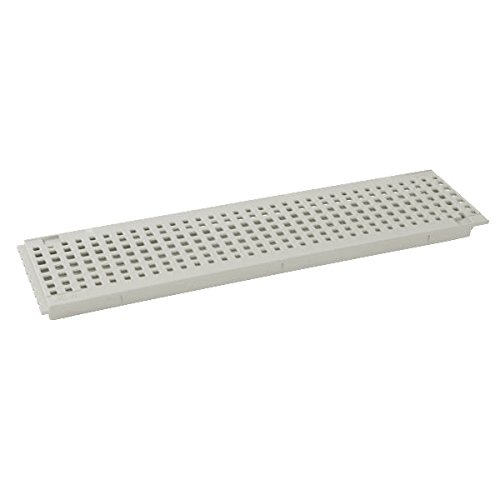 - Caniveaux PVC - Grille piscine pvc 500mm - pour caniveau CONNECTO 130mm - blanc