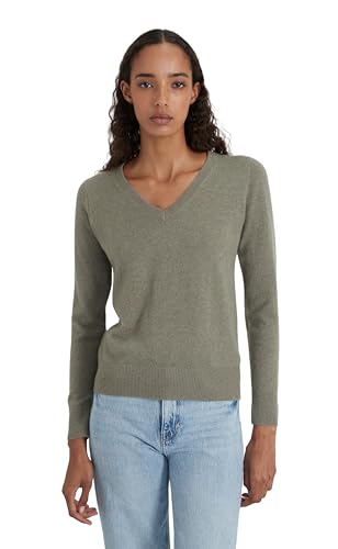 Image of Style Republic Women's 100% Pure Cashmere V-Neck Pullover Sweater | Lightweight Tops, Ultra Soft Feel, Naturally Breathe, Easy Layering, All Day Comfort Wear, Easy Care, Hand Wash Only