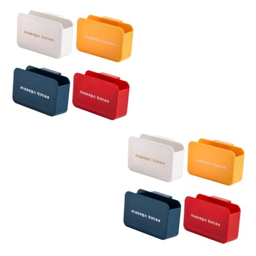 Garneck 8 Pcs Refrigerator Side Door Pendant Hanging Suitcase Organizer Mini Fridge Abs Mustard It Can Move