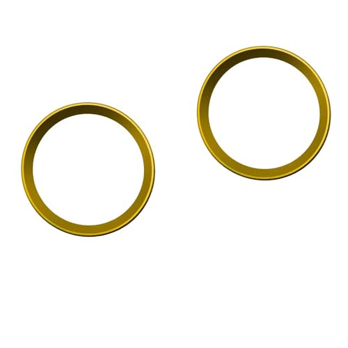 Image of SANRILY 2PC 82mm Emblem Decorative Ring Fit for BMW Hood and Trunk 3.2 inch Badge Logo Rings Replacement for All Models BMW E30 E36 E46 E34 E39 E60 E65 E38 X3 X5 X6 3 4 5 6 7 8 Series (82+82 Gold)
