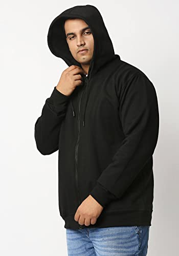 Image of Wear Your Opinion Men's Plus Size Fleece Zipper Hoodie Jacket