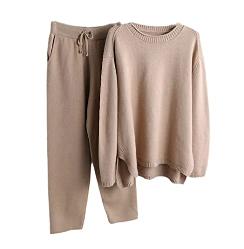Ensemble survêtement tricot femme pull et pantalon pour un confort absolu sans effort