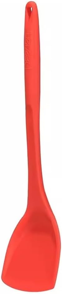 シリコンスパチュラ 家庭用フライパンスパチュラ キッチンスパチュラ 調理器具(Red)