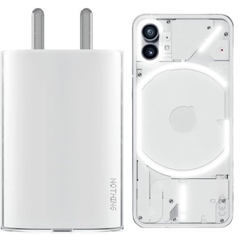 Original 45W Fast Charger Adapter for Nothing CMF Phone 1/Nothing Phone 2A/Phone 2/Phone 1/Buds/Ear Stick, CMF 33w Power Charger for Mobile, 45 W Type C Charging Adaptor, 33 w Charge, White