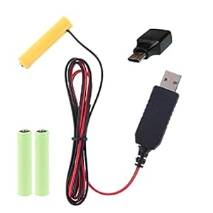 LOLOVI WANMEI LR03 AAA Batterij Eliminator USB of Type C Voeding Kabel Vervang 1-4 stks AAA Batterij Voor Elektrische…