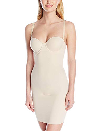 Maidenform womens Slip With Built-in Bra – Cool Comfort & Anti-static Dm1007 Shapewear Top, Latte Lift, 38D US - Image 4