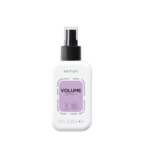 Kemon - Volume Spray Corporizzante Per Capelli Sottili, A Base Di Proteine Di Soia E Grano, Favorisce La Districabilità, Per Capelli Leggeri e Corposi, 200 ml