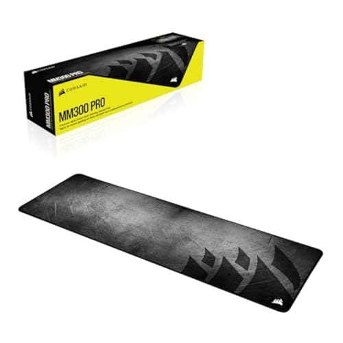 MM300 PRO Tappetino per Mouse da Gioco, Tessuto Impermeabile di Qualità, Superficie 93 cm x 30 cm, Tessuto in Microtrama, Base Gomma Spessore Elevato 3 mm, Antiscivolo, Esteso, Nero/Grigio - Mousepad - Immagine 7
