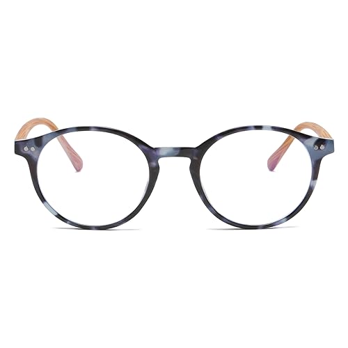 Image of Gleyemor Blue Light Glasses for Men Women, Vintage Round Frame Eyeglasses | Blue Light Blocking Glasses, Lightweight TR90 Frame, Work Gaming Daily Screen Office Computer Use