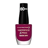 Max Factor, Smalto Unghie Masterpiece Xpress, Formato 8 ml, Colore 340 Berry cute...