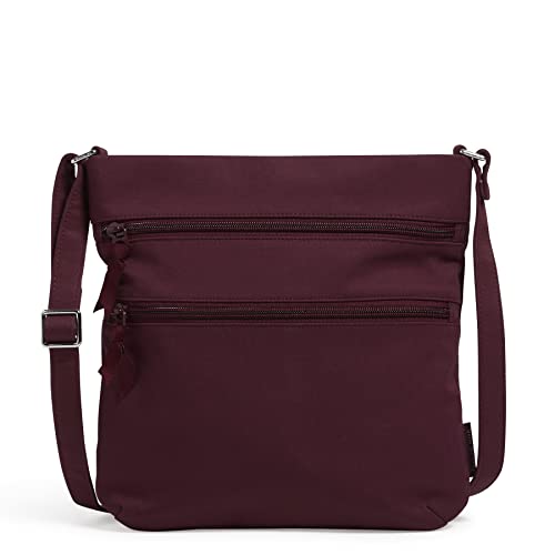 Image of Vera Bradley Women's Cotton Triple Zip Hipster Crossbody Purse