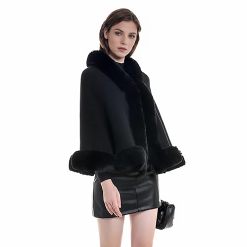 Women Faux Fur Shawl Wrap Bridal Fur Scarf Stole Evening Dresses Collar Cloak Cape2