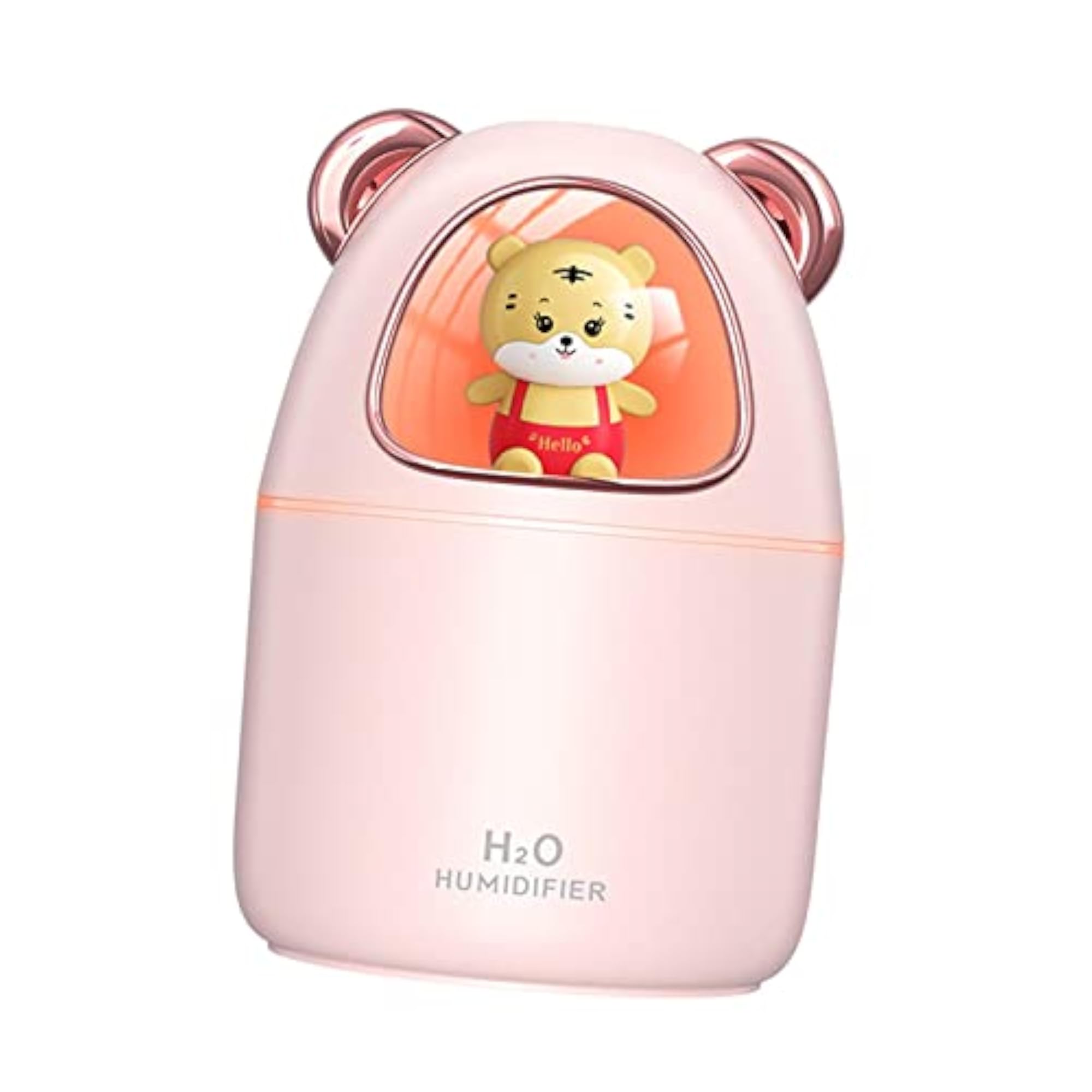 Pink Air Humidifier Night Light Aroma Diffuser, Travel Essential