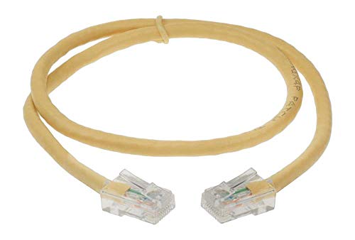 Cable de red Ethernet 10ft Cat 5E UTP amarillo