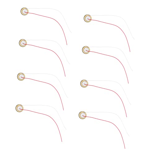 GOOHOCHY 18Pcs Disc Diaphragm Elements for Musical Instruments Durable Piezoelectric Chips for Guitar Pickups and Transducer Applications