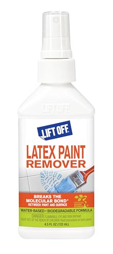 Motsenbocker's Lift Off 41345 Latex Paint Remover Spray – Safely Removes Latex Paint, Acrylics & Enamels from Multiple Surfaces, Water-Based, Biodegradable – 4.5 fl oz