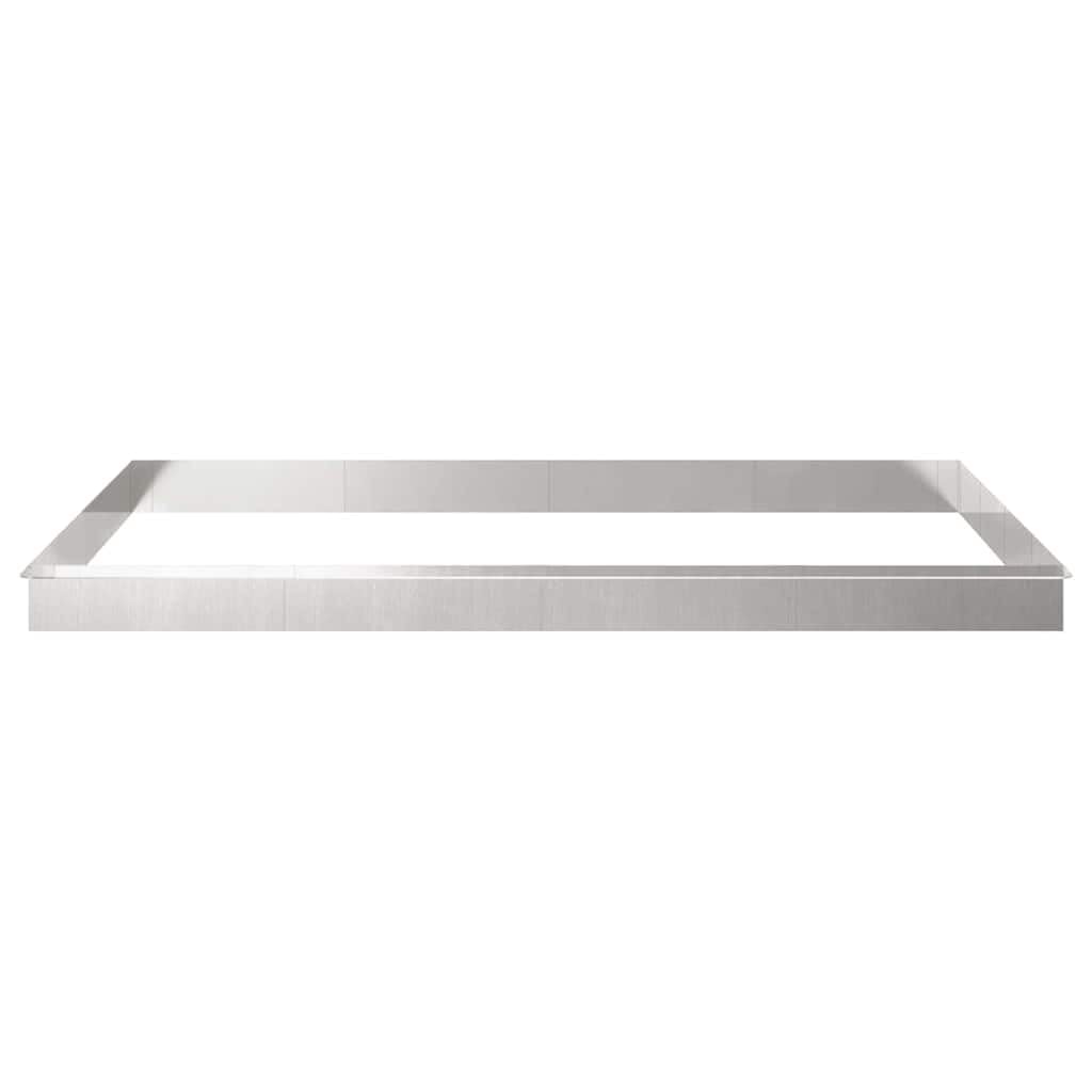 vidaXL Schneckenzauns 20 pcs Silber Edelstahl, Moderner Gartenzaun, robuster Außenbereich, Metallrand, einfaches Design, effektiver Schutz