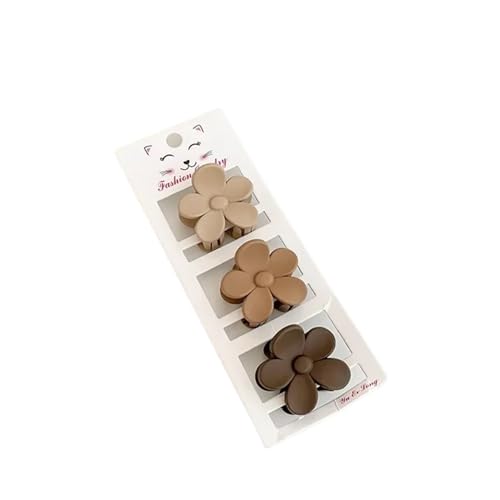 Barrettes à cheveux café, lot de 15 pinces géométriques à offrir aux femmes