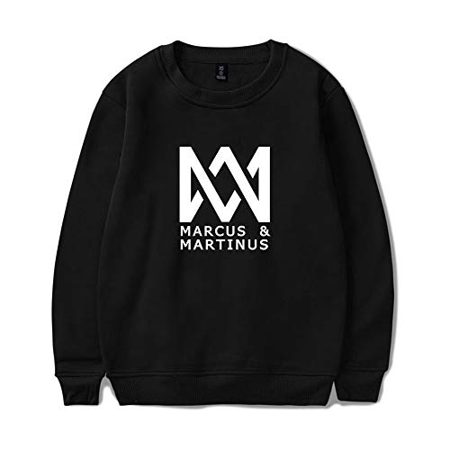 Marcus and Martinus Twin Brother Singer Unisex Pullover Rundhals Winter Warm Langarm Pullover Outerwear Fashion Drucken Muster Sweatshirt Casual
