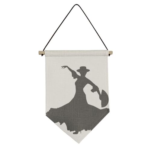 Drapeau en toile pour fan de spectacle et danseuse murale