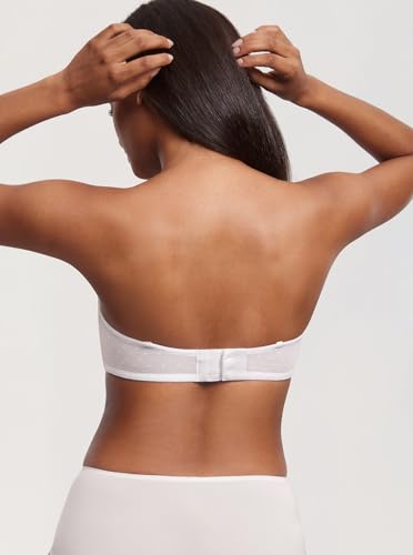 Image of DOBREVA Unlined Lace Strapless Bra Sexy See Through Plus Size Convertible Underwire Bras