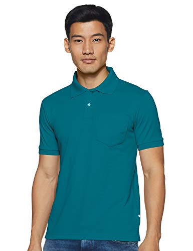 Image of Rupa Bumchums Men Super Combed Cotton Solid Half Sleeve Club Collar Polo Regular Fit T-Shirt with Chest Pocket